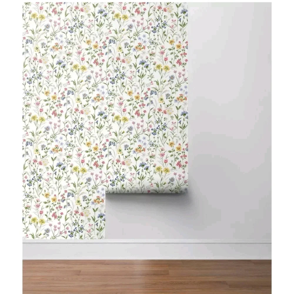 NextWall Wildflowers Peel and Stick Wallpaper: Removable Vinyl,